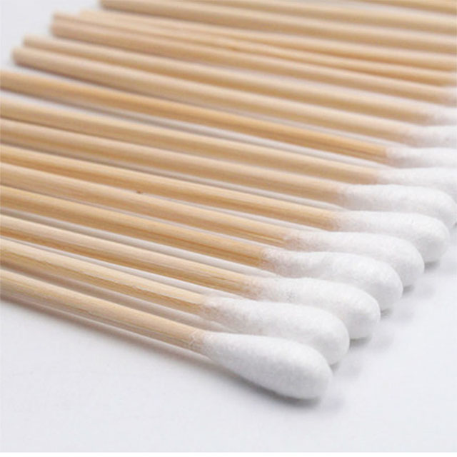 Buds de algodón de bambú natural conforman la limpieza de orejas